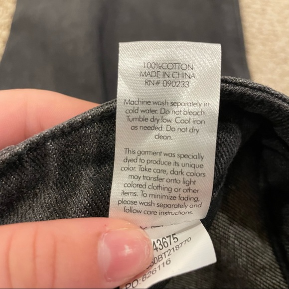 Pacsun high waisted boyfriend cargo Jean Joggers Black 0178 - Picture 5 of 10